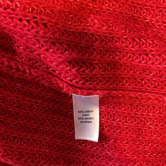 Maurices Red Cardigan Sweater Size XXL - Picture 4 of 4